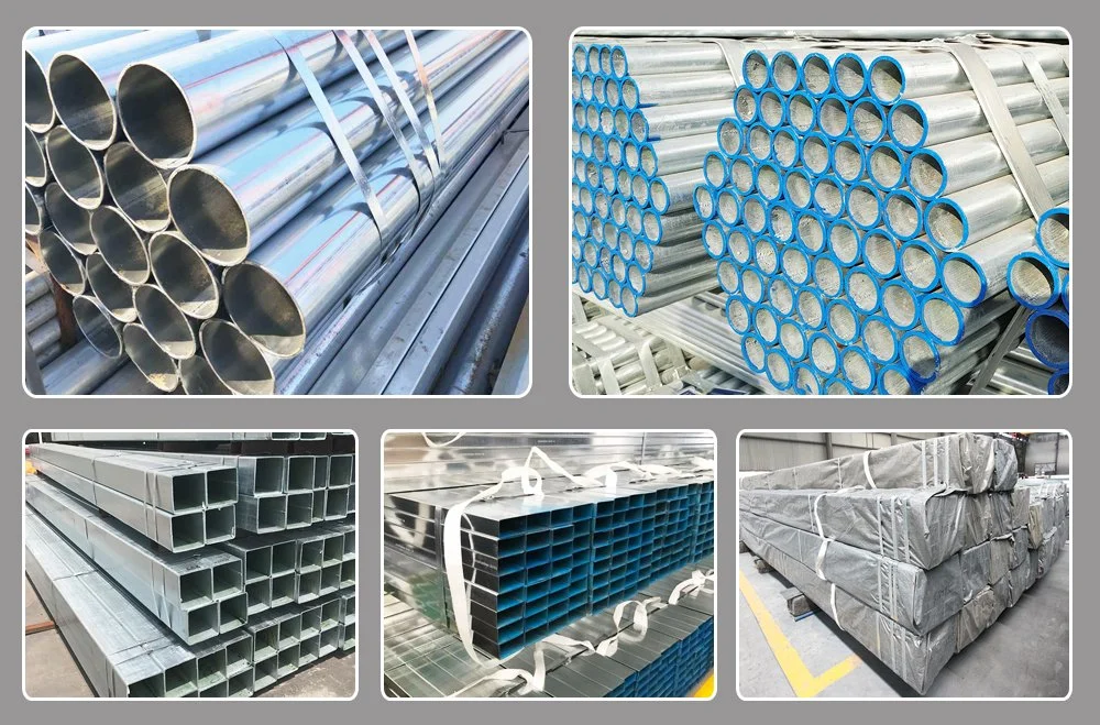 20mm 50mm 100mm 150mm 200mm 219mm Outer Diameter Square Rectangular Hot Dipped Galvanized Steel Pipe
