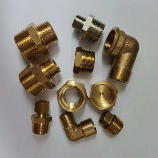 Hydraulic and Pneumatic Fittings Bsp/NPT/Metric Male Flare Brass Pipe Tee Adaptor
