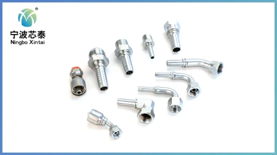 OEM China Price Factory Ningbo Hydraulic System Hose Fittings and Couplings Adapters Carbon Steel Hydraulic Two-Piece Fittings