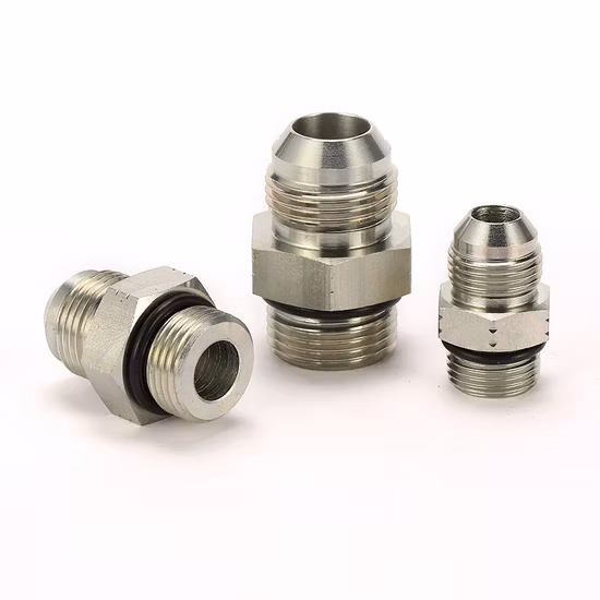 Jic Male Thread 74 Cone Seal to SAE Male O-Ring Seal Hydraulic Adapter
