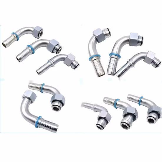 90 Degree Bend Metric Female 24 Degree Cone O-Ring L. T. Hydraulic Hose Fitting 20491