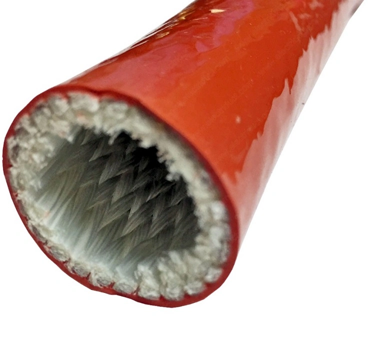 High-Temperature Pyrojaket Thermal Insulation Silicone Fiberglass Hose Sleeve
