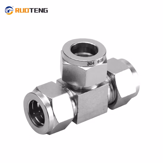 High Pressure America Adaptor Hydraulic Adapter Tube Connector Tee Jic Male/Jic Male/Jic Female-Cj