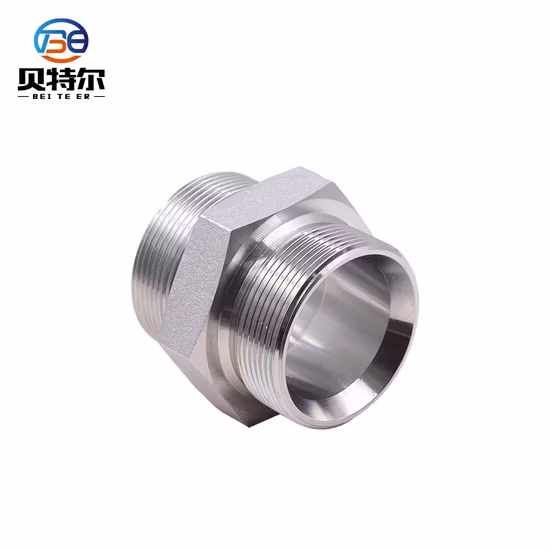 OEM ODM Factory China Manufacture Price Top Sale Bsp to NPT Galvanized Hydraulic Pipe Stainless Adapters Fittings Hydraulic Hose Adapter