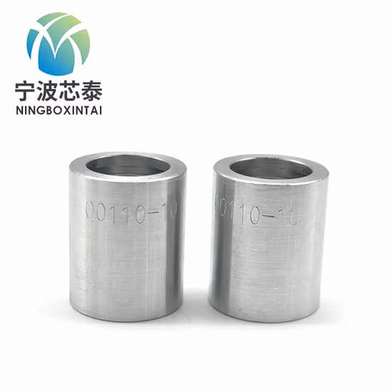 Hydraulic Fitting Carbon Steel Ferrule Crimping Ferrule Fittings High Pressure Hose Ferrule