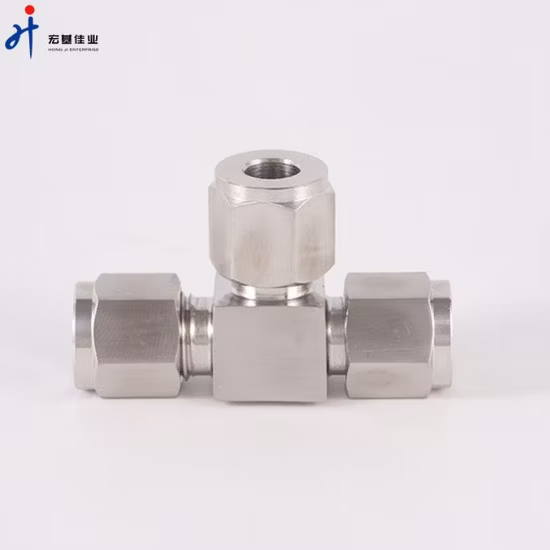 High Pressure America Adaptor Hydraulic Adapter Tube Connector Tee Jic Male/Jic Male/Jic Female-Cj
